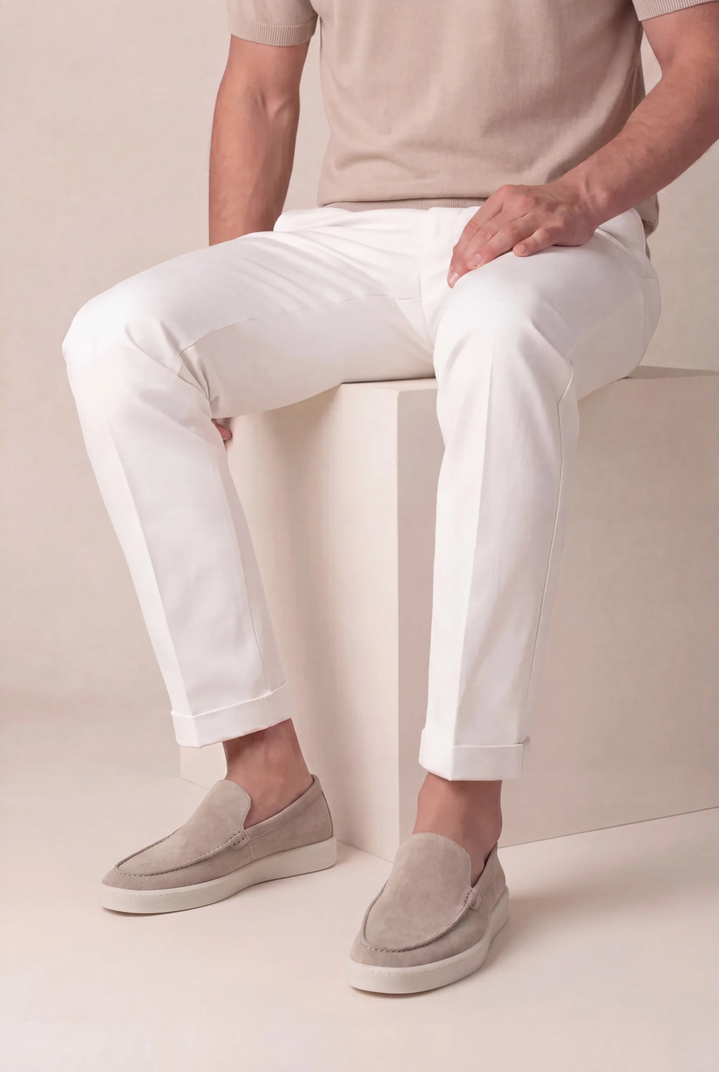Grey Suède Urban Loafer