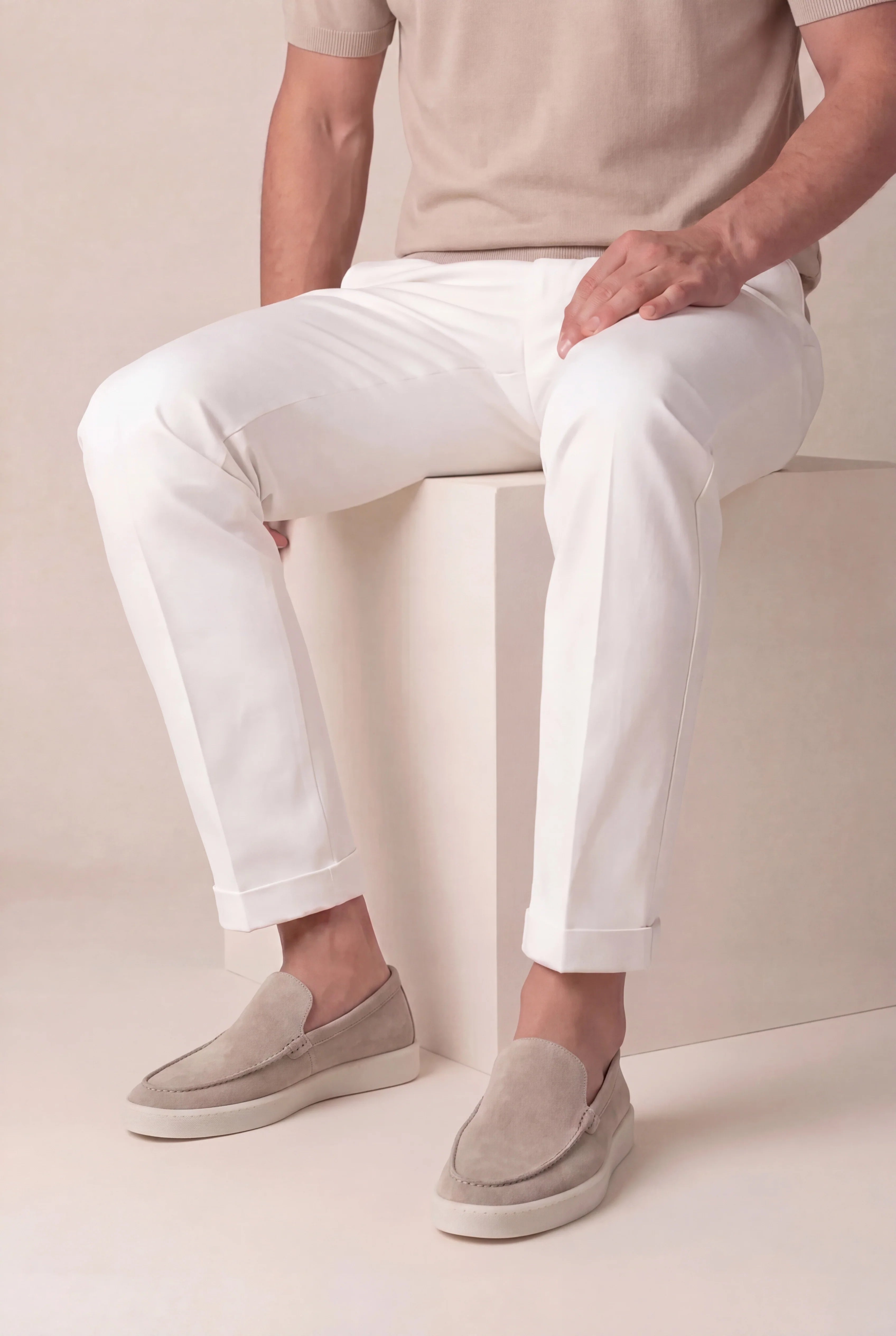 Grey Suède Urban Loafer