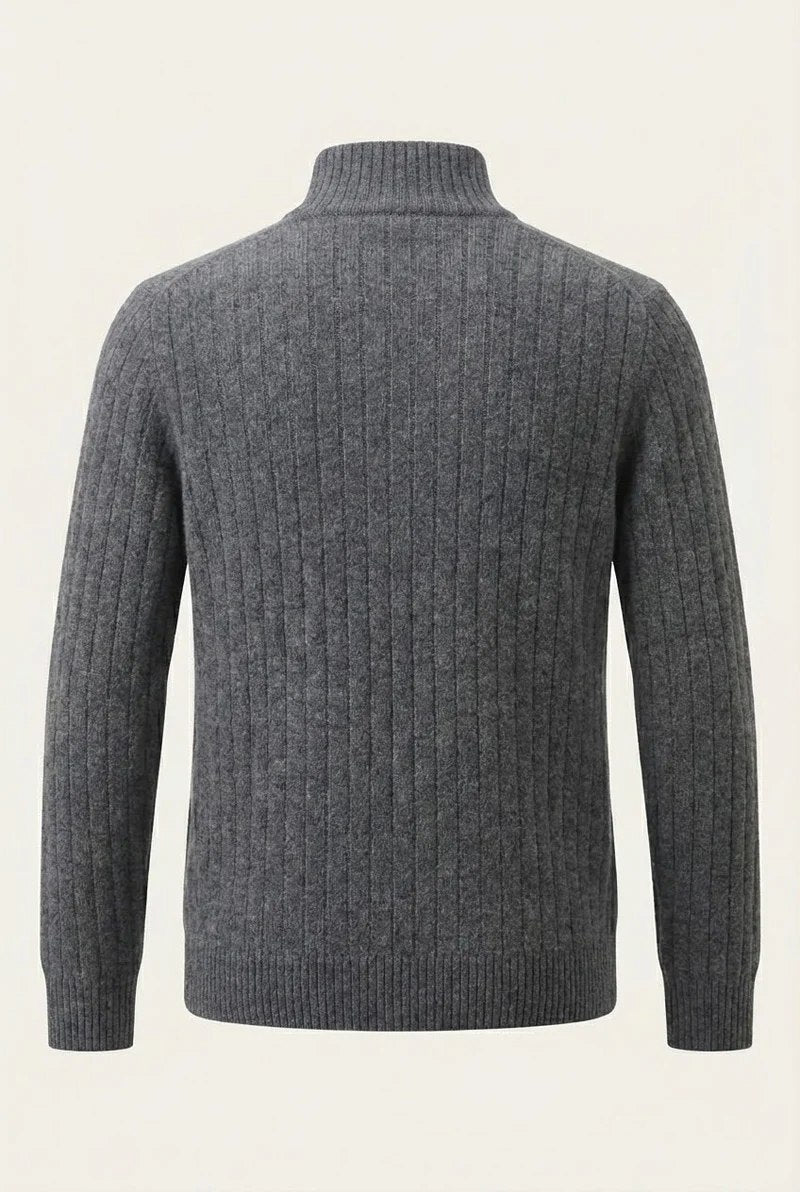 leon grey rib vest