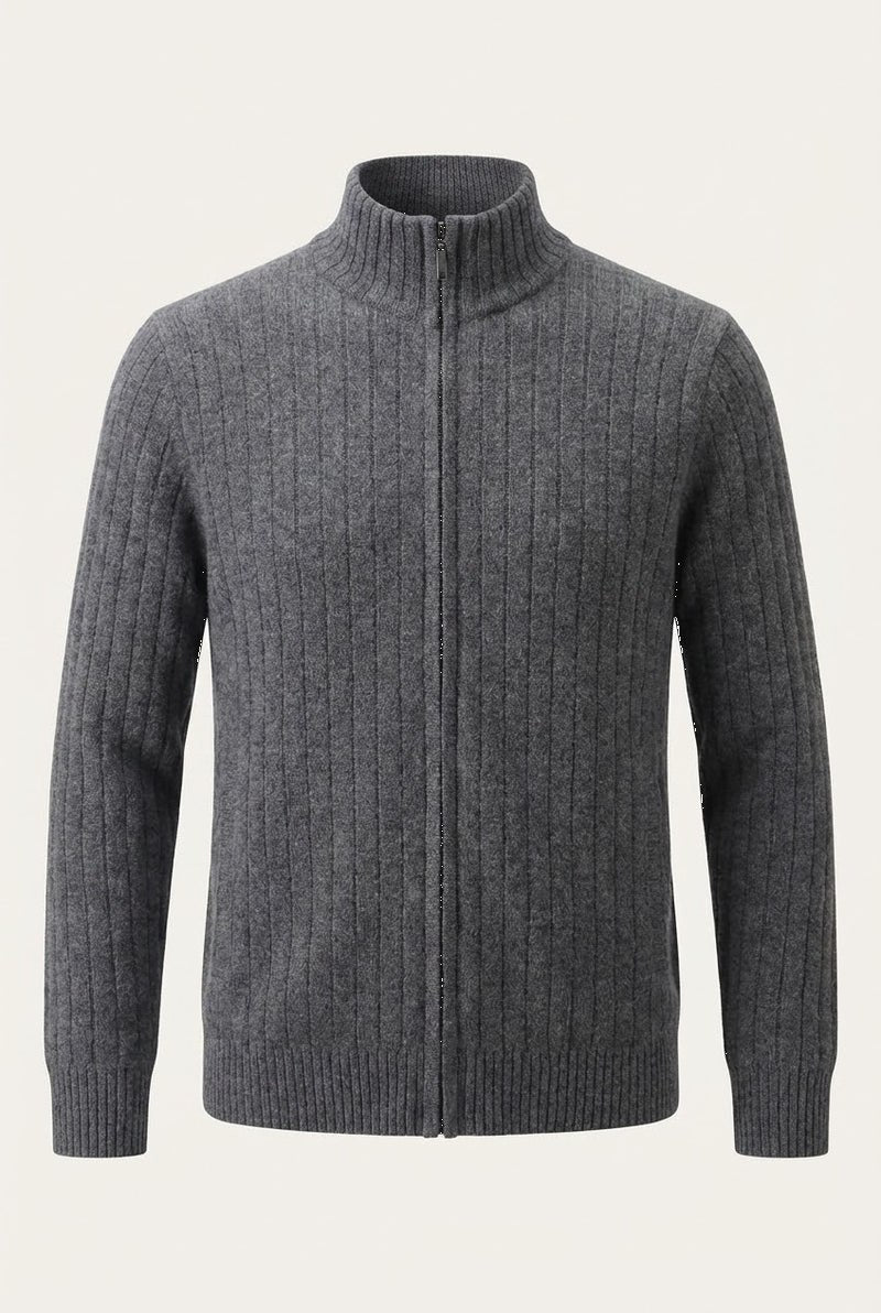 leon grey rib vest