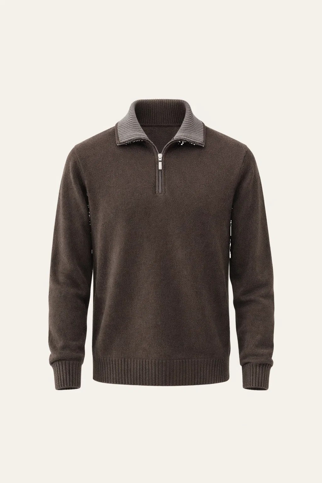 leonard zip up brown