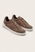 lorvano suede sneaker khaki