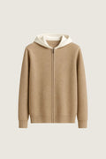 luca cashmere zip up sweater