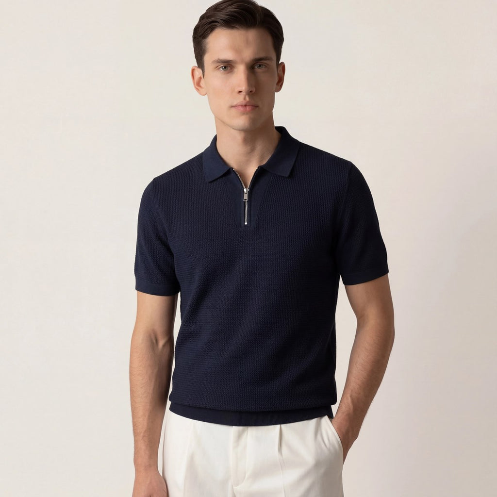 navy classic drift polo