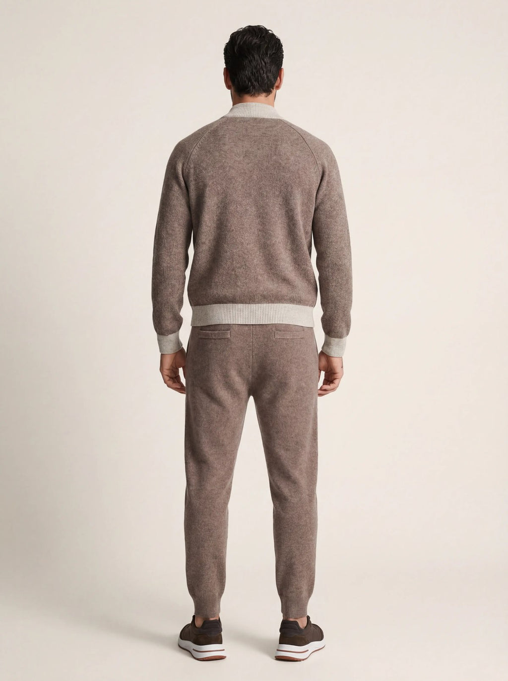 nero cashmere tracksuit beige