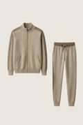 nero cashmere tracksuit beige
