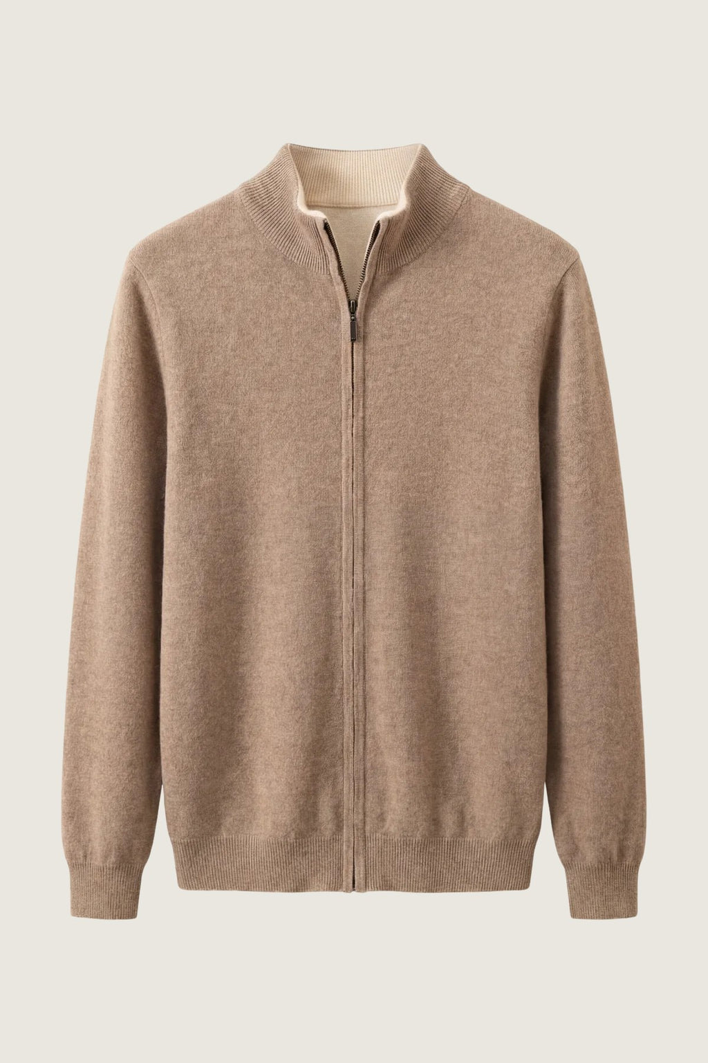 renardo zip up camel