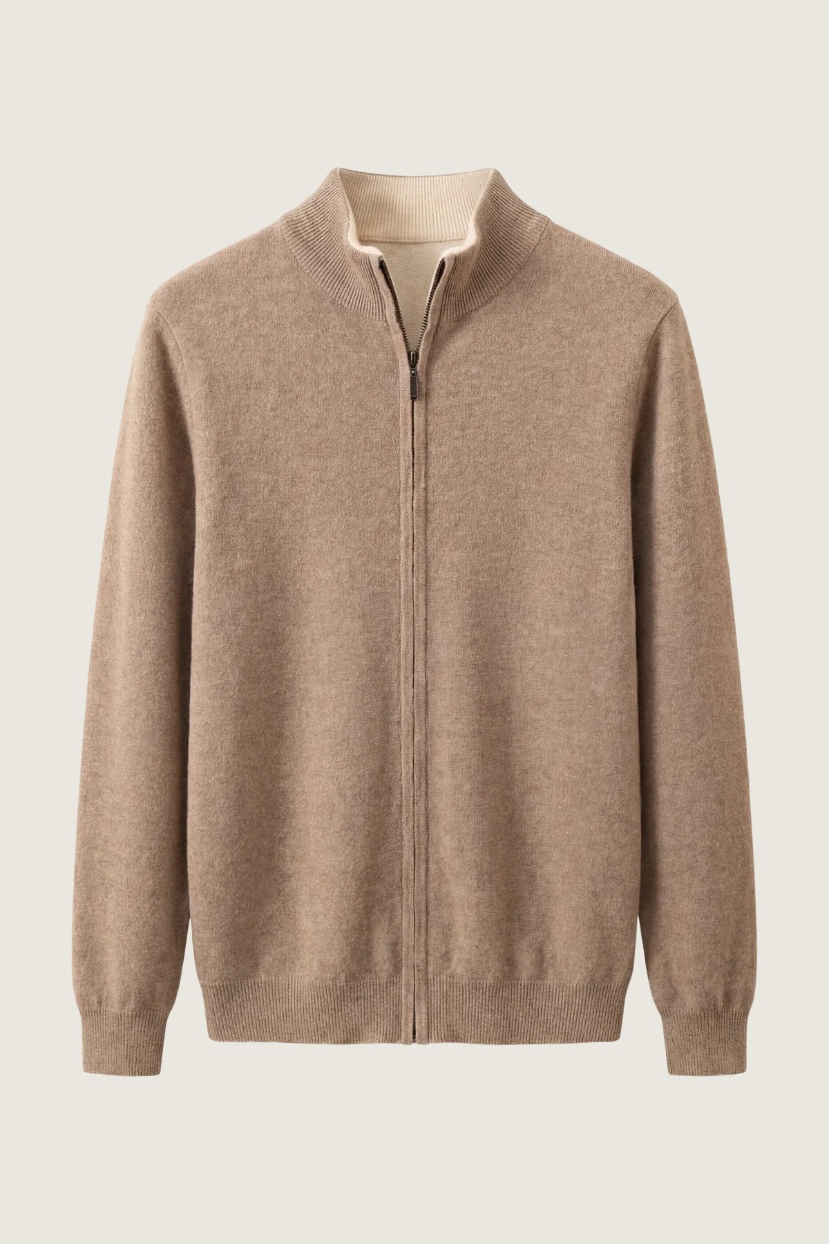 renardo zip up camel