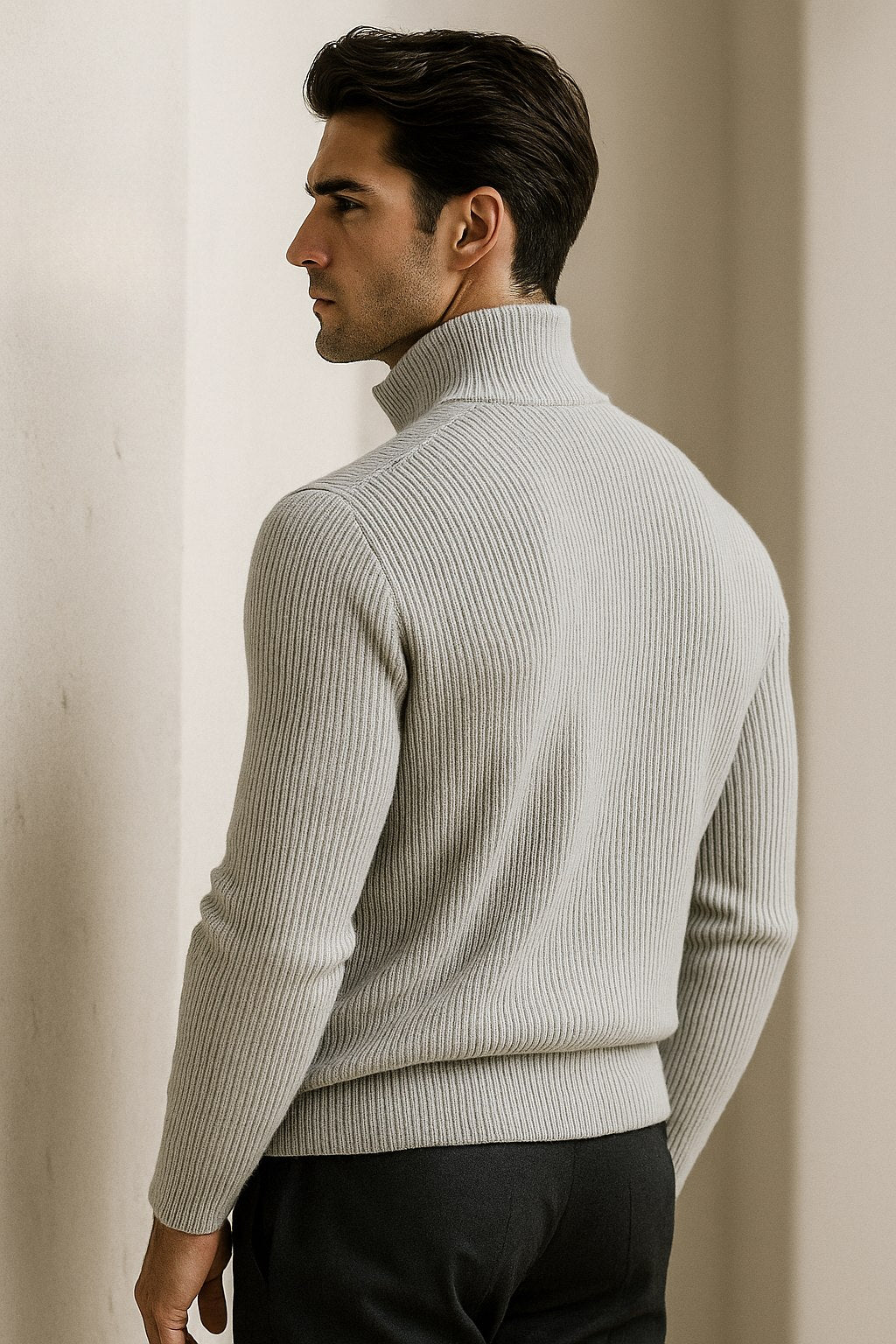 roma cashmere cardigan grey copy