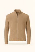 roma cashmere cardigan khaki