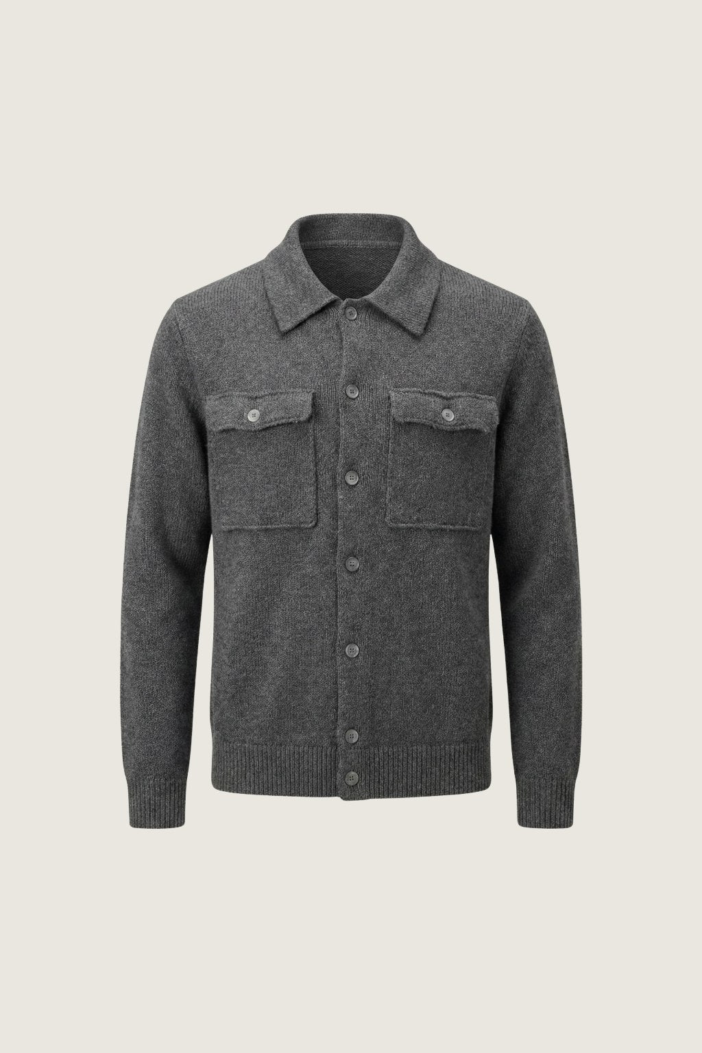 santio grey city knit vest