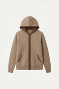 SANTONI CLASSIC HOODIE BROWN