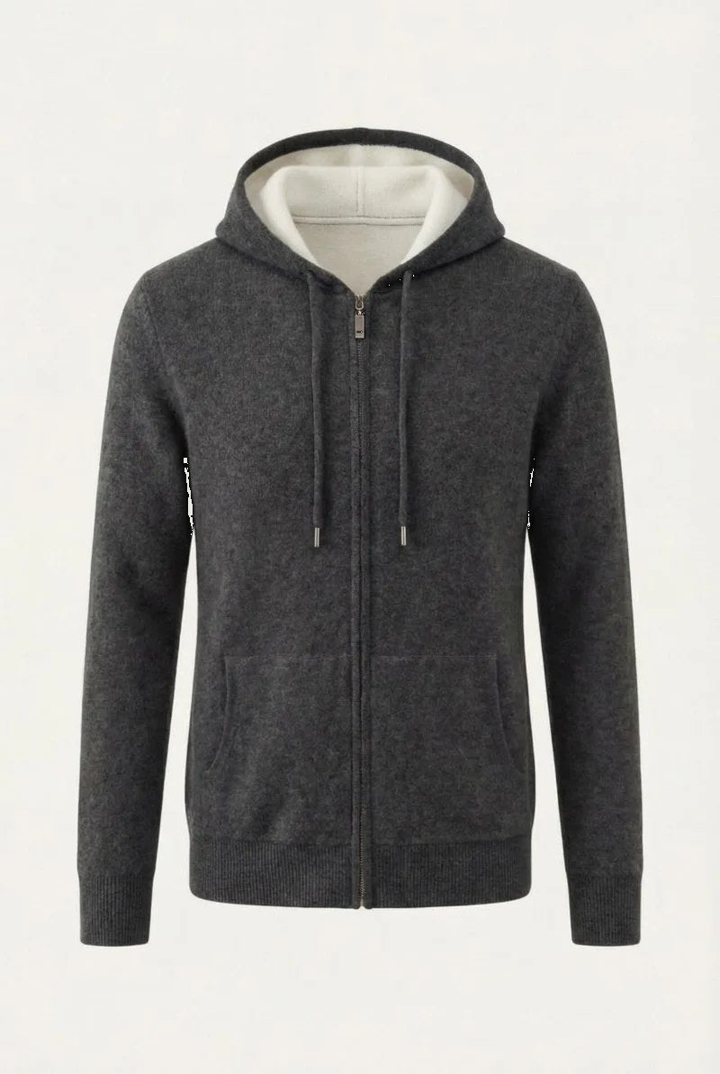 santo zipper vest grey