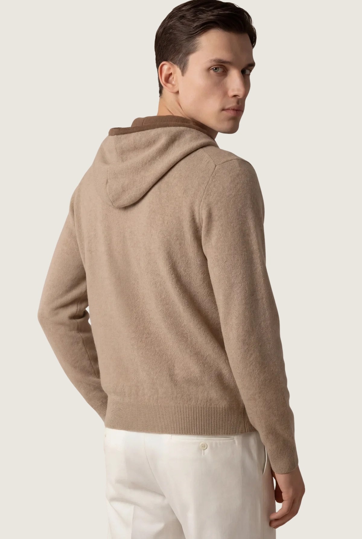 santoni-classic-hoodie-brown 3