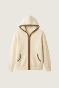 santoni classic hoodie cream