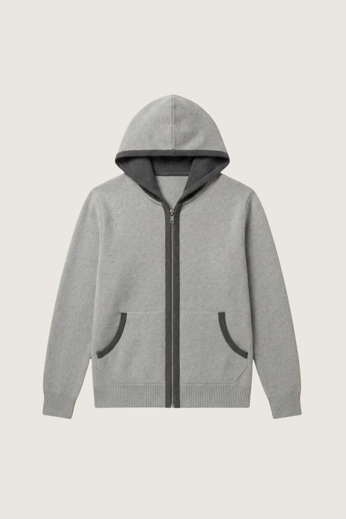 santoni classic hoodie grey