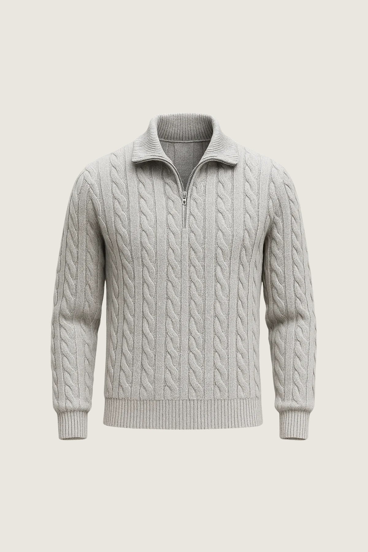 sero zip knit grey