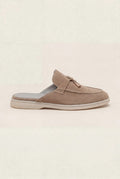 suede beige explorer mule