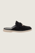 suede black explorer mule