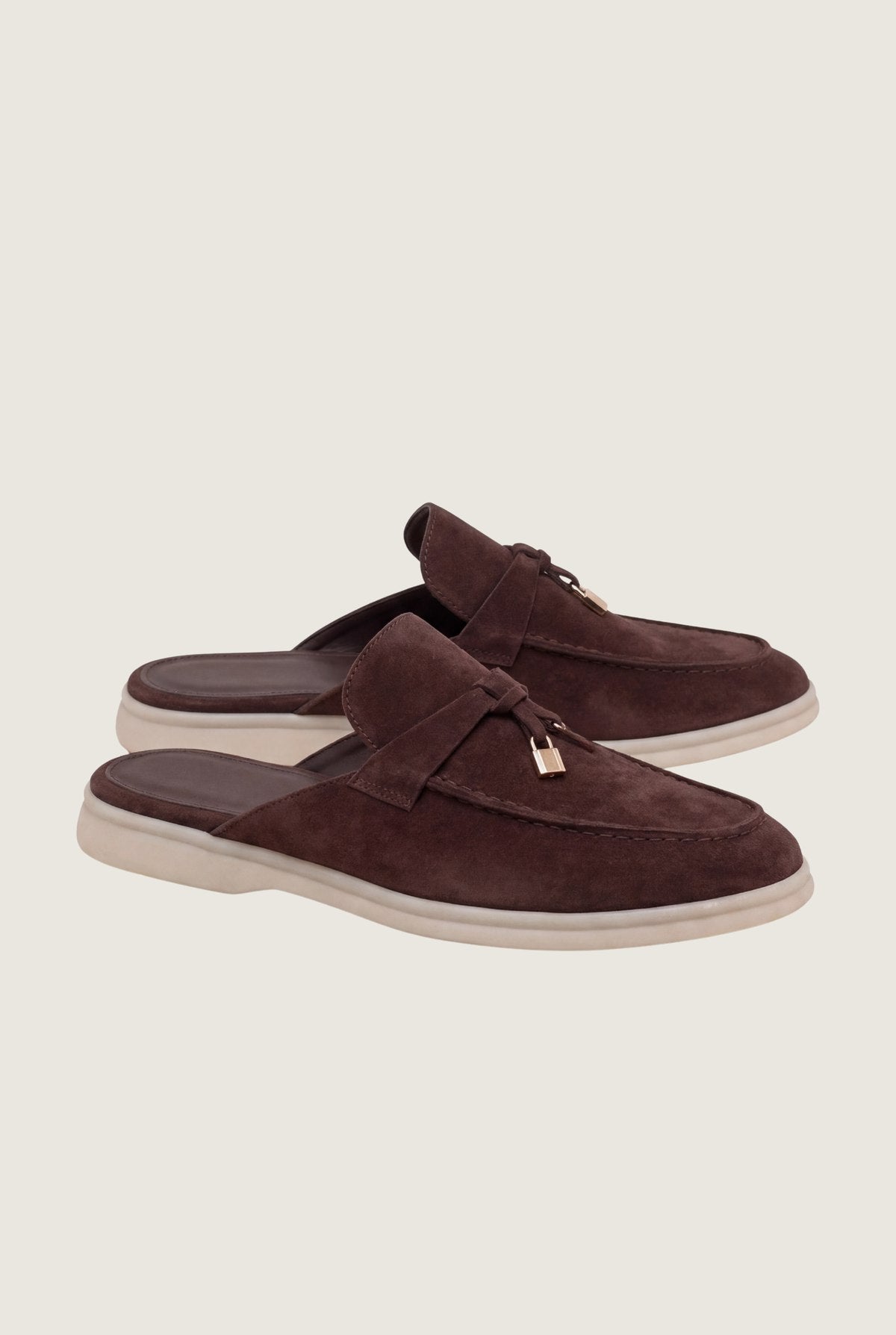 suede brown explorer mule