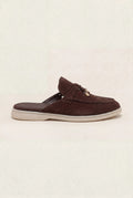suede brown explorer mule