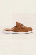 suede light grey explorer mule