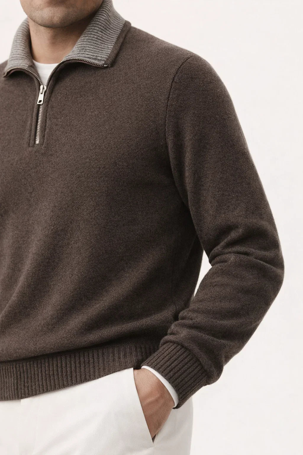 Leonard Classic Zip Up Brown