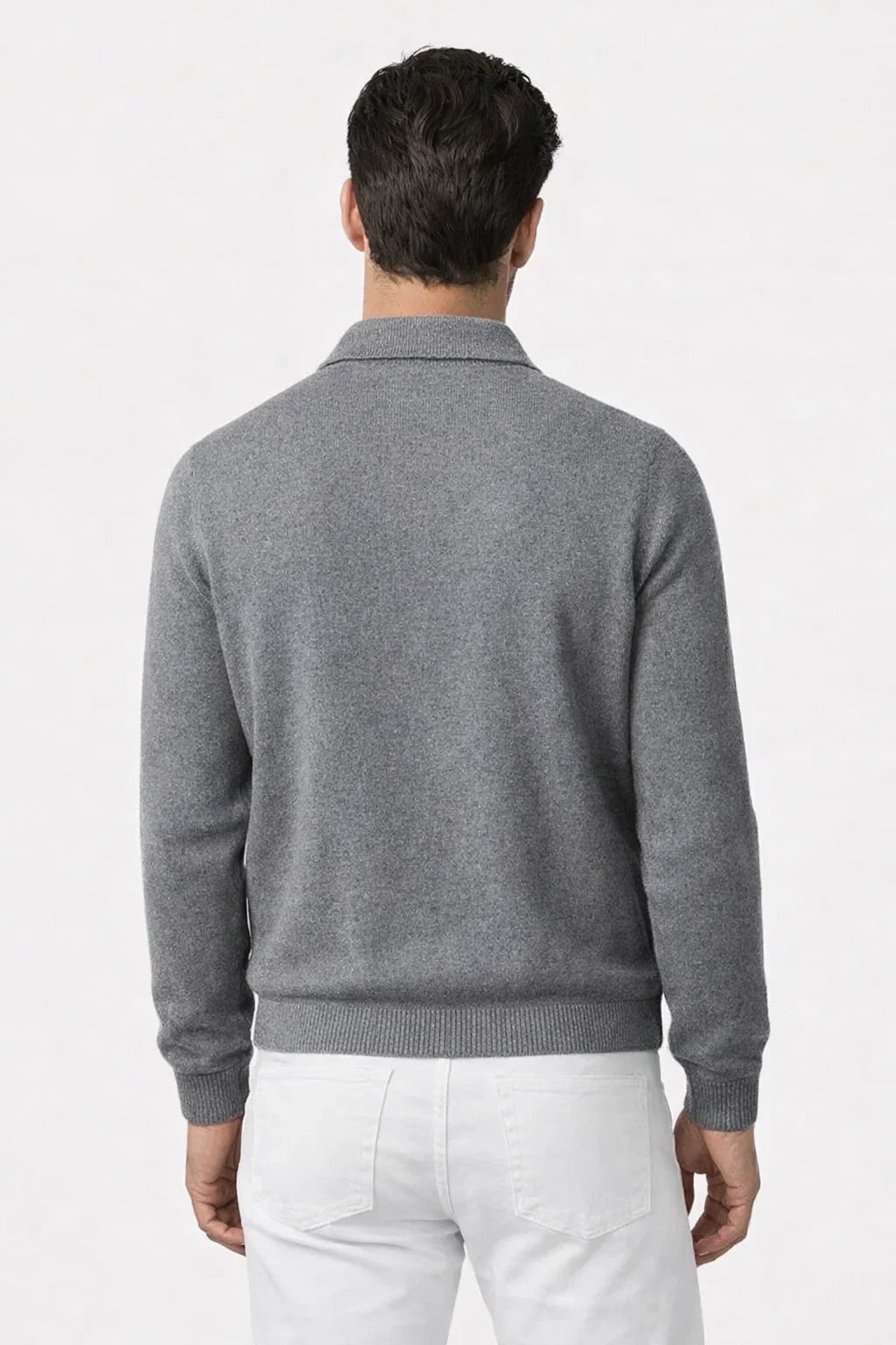 Valero Cashmere Cardigan Grey