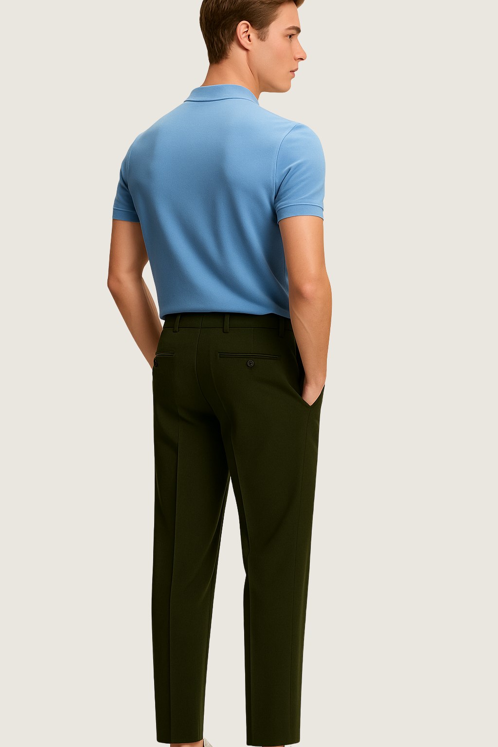 valente trousers dark green