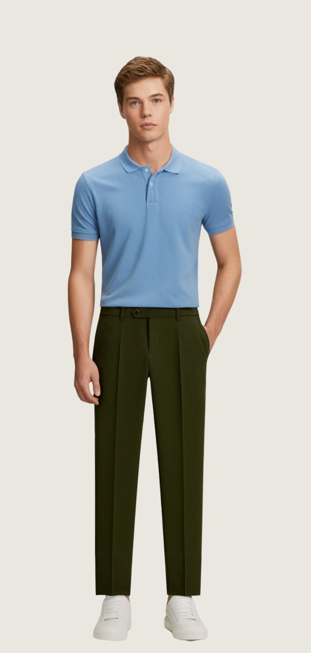 valente trousers dark green