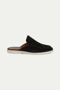 yacht suede mule black 1