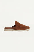 yacht suede mule maroon